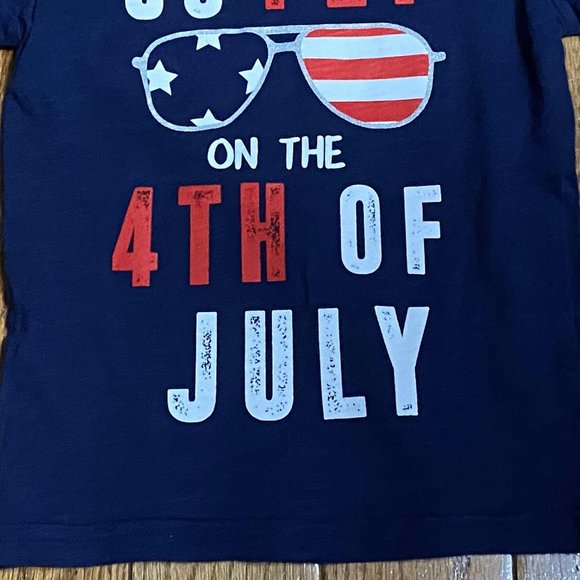 Carter's ❤️ Kid's Blue Short Sleeve T-Shirt Size 2T (PRE-LOVED) - Picture 3 of 3